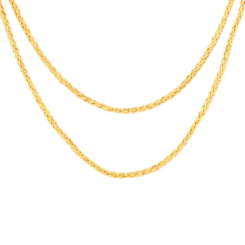 Collier maille palmier or jaune 29.14g Comme neuf -  reconditionné disponible sur Gemme Les Bijoux
